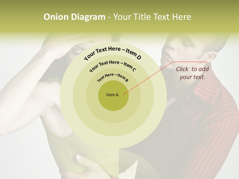 Young Couple Conflict On Isolated Background PowerPoint Template