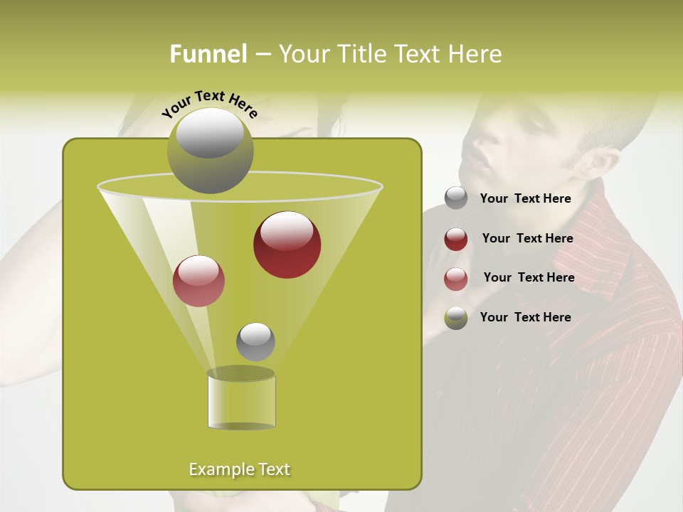 Young Couple Conflict On Isolated Background PowerPoint Template