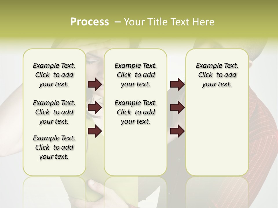 Young Couple Conflict On Isolated Background PowerPoint Template