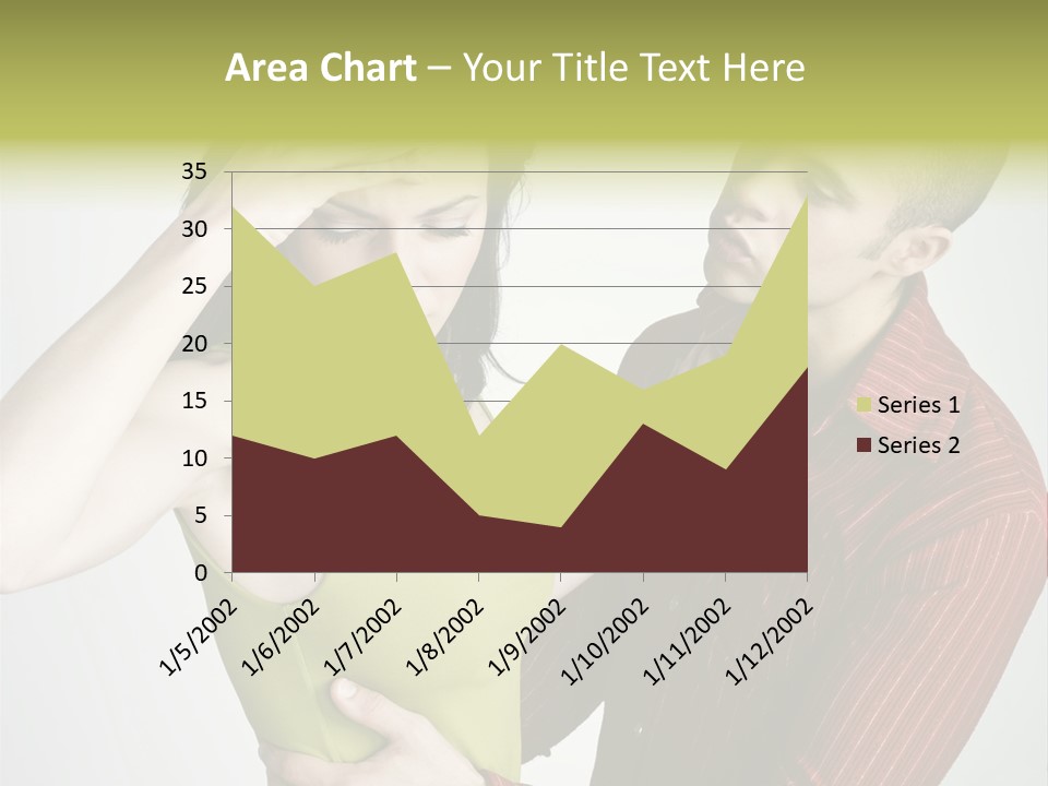 Young Couple Conflict On Isolated Background PowerPoint Template