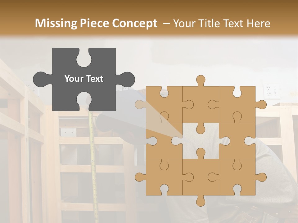 Finish Carpenter Working On Custom Home Cabinets In Home Kitchen PowerPoint Template