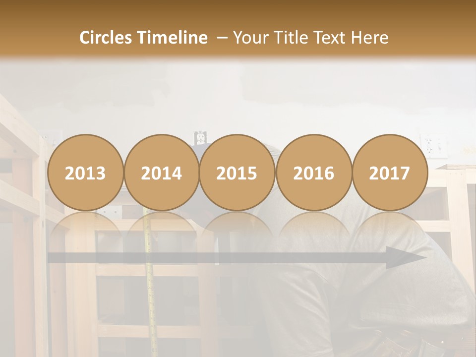 Finish Carpenter Working On Custom Home Cabinets In Home Kitchen PowerPoint Template