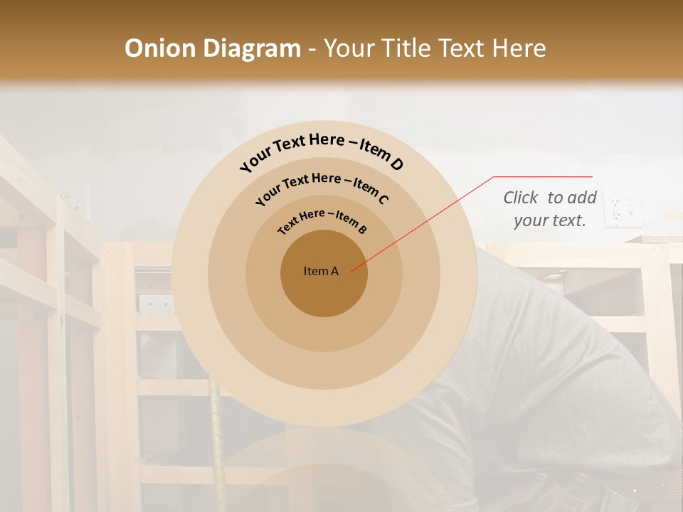 Finish Carpenter Working On Custom Home Cabinets In Home Kitchen PowerPoint Template