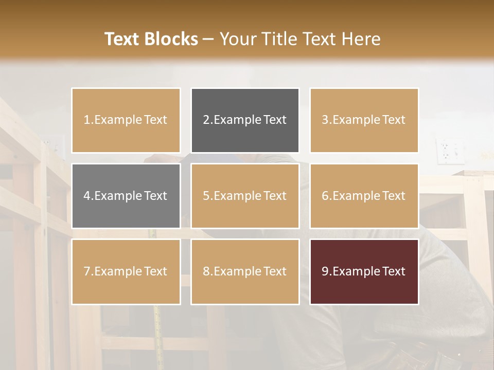 Finish Carpenter Working On Custom Home Cabinets In Home Kitchen PowerPoint Template