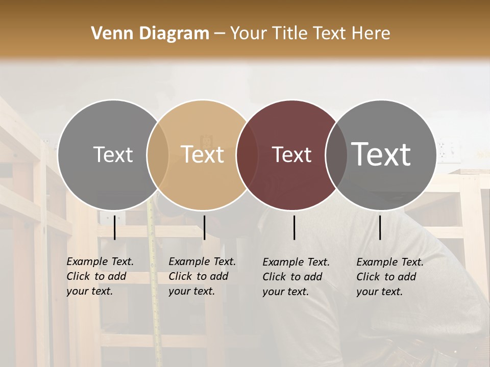 Finish Carpenter Working On Custom Home Cabinets In Home Kitchen PowerPoint Template