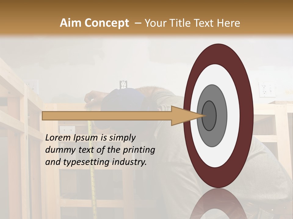 Finish Carpenter Working On Custom Home Cabinets In Home Kitchen PowerPoint Template