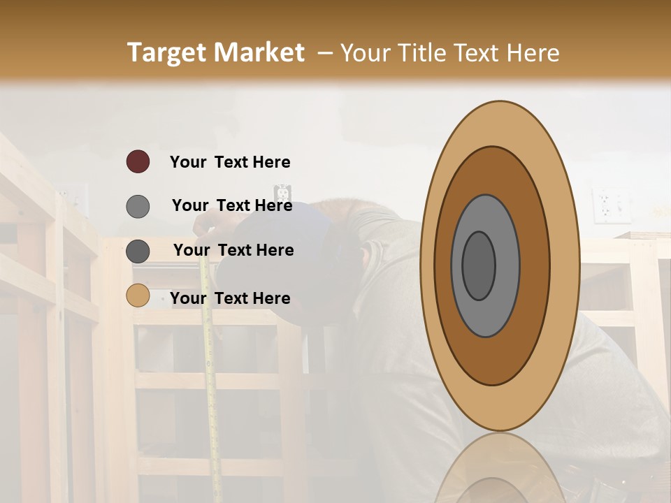 Finish Carpenter Working On Custom Home Cabinets In Home Kitchen PowerPoint Template