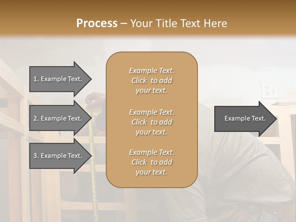 Finish Carpenter Working On Custom Home Cabinets In Home Kitchen PowerPoint Template