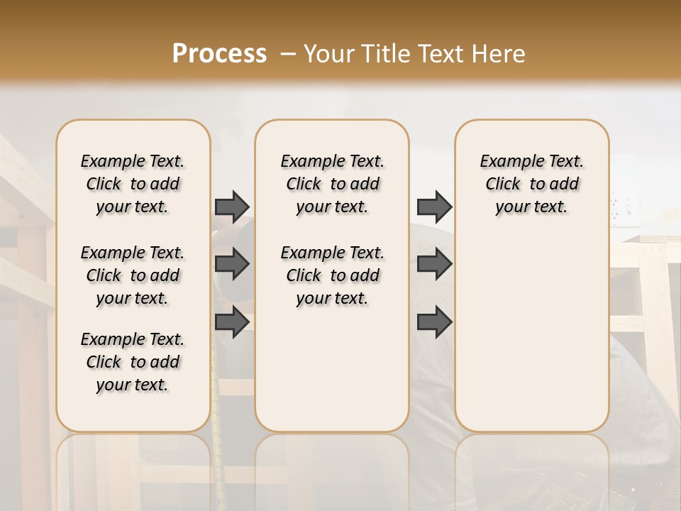 Finish Carpenter Working On Custom Home Cabinets In Home Kitchen PowerPoint Template