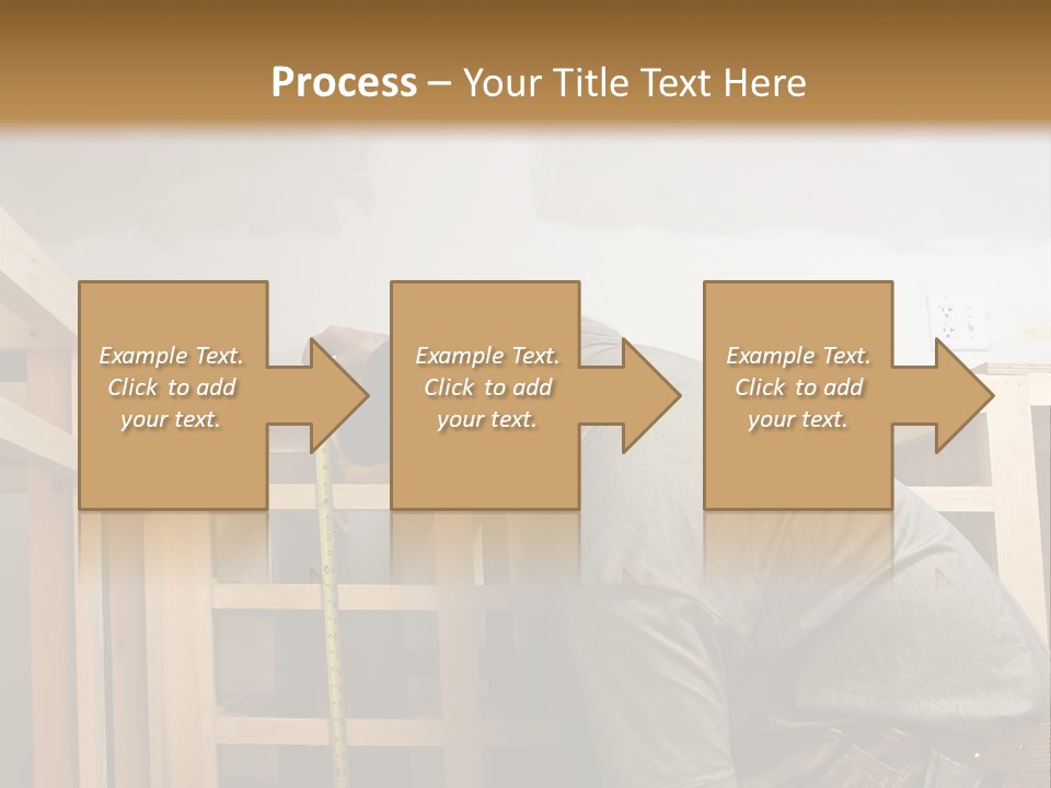 Finish Carpenter Working On Custom Home Cabinets In Home Kitchen PowerPoint Template