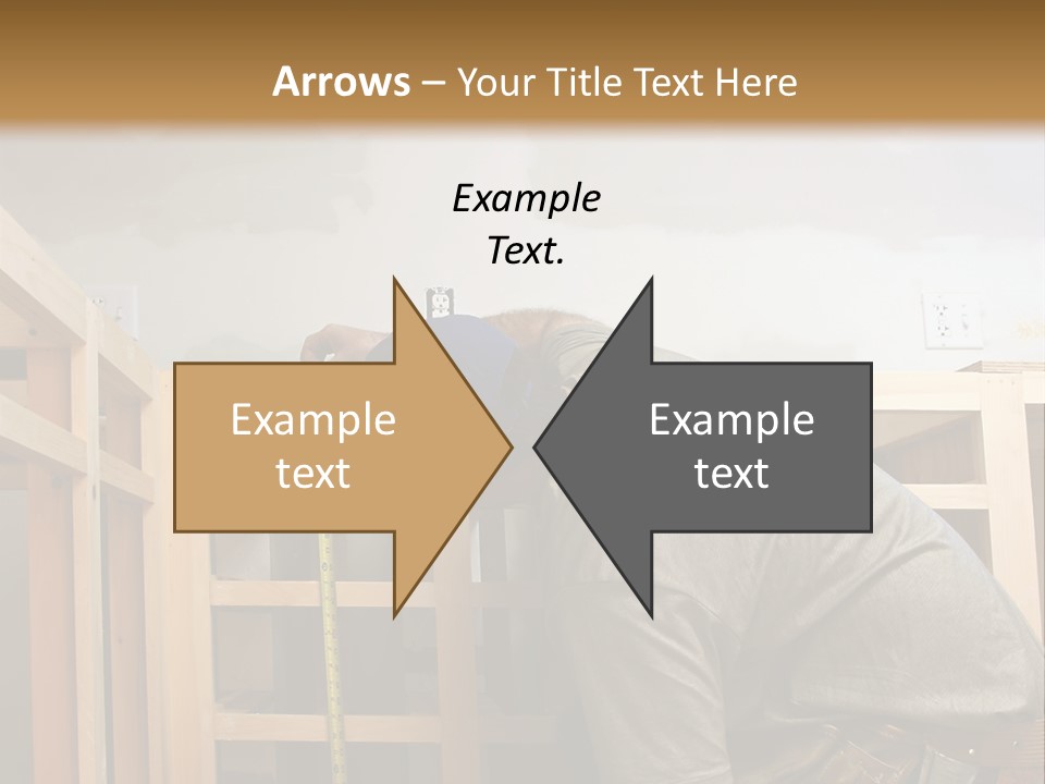 Finish Carpenter Working On Custom Home Cabinets In Home Kitchen PowerPoint Template