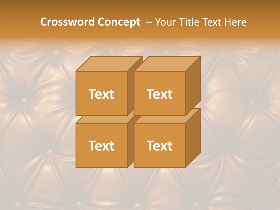 Sepia Picture Of Genuine Leather Upholstery PowerPoint Template