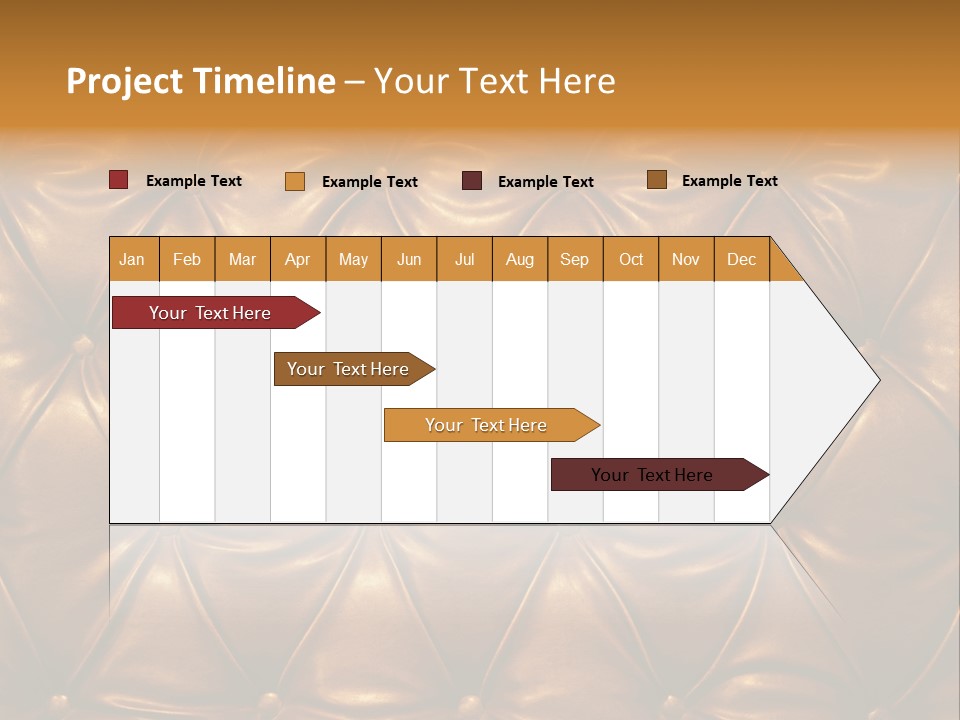 Sepia Picture Of Genuine Leather Upholstery PowerPoint Template