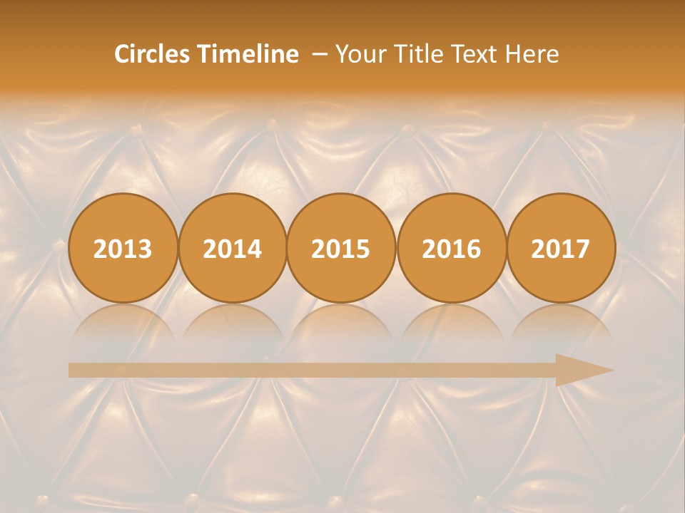 Sepia Picture Of Genuine Leather Upholstery PowerPoint Template