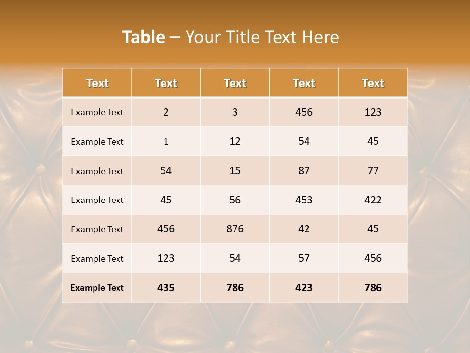 Sepia Picture Of Genuine Leather Upholstery PowerPoint Template