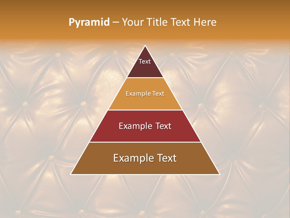 Sepia Picture Of Genuine Leather Upholstery PowerPoint Template