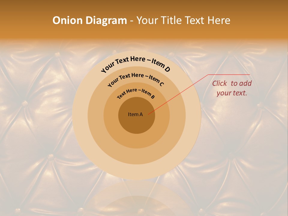 Sepia Picture Of Genuine Leather Upholstery PowerPoint Template