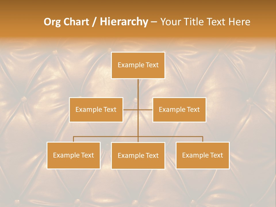 Sepia Picture Of Genuine Leather Upholstery PowerPoint Template