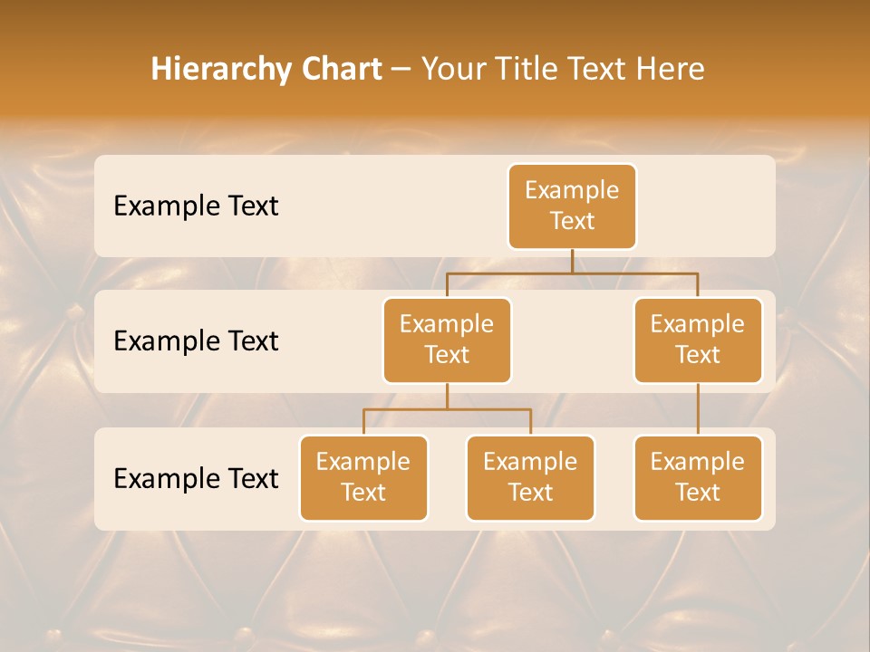 Sepia Picture Of Genuine Leather Upholstery PowerPoint Template