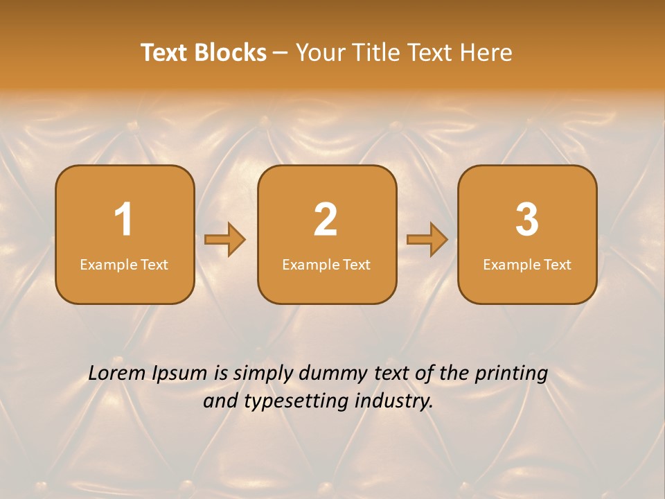 Sepia Picture Of Genuine Leather Upholstery PowerPoint Template