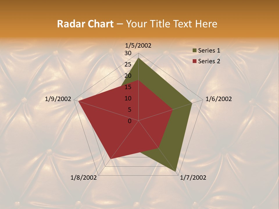 Sepia Picture Of Genuine Leather Upholstery PowerPoint Template