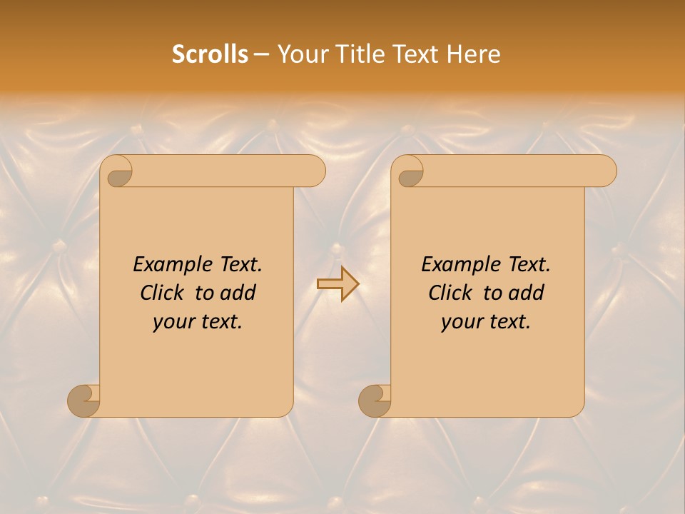 Sepia Picture Of Genuine Leather Upholstery PowerPoint Template