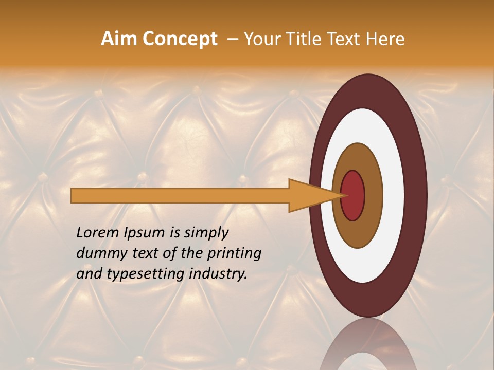 Sepia Picture Of Genuine Leather Upholstery PowerPoint Template