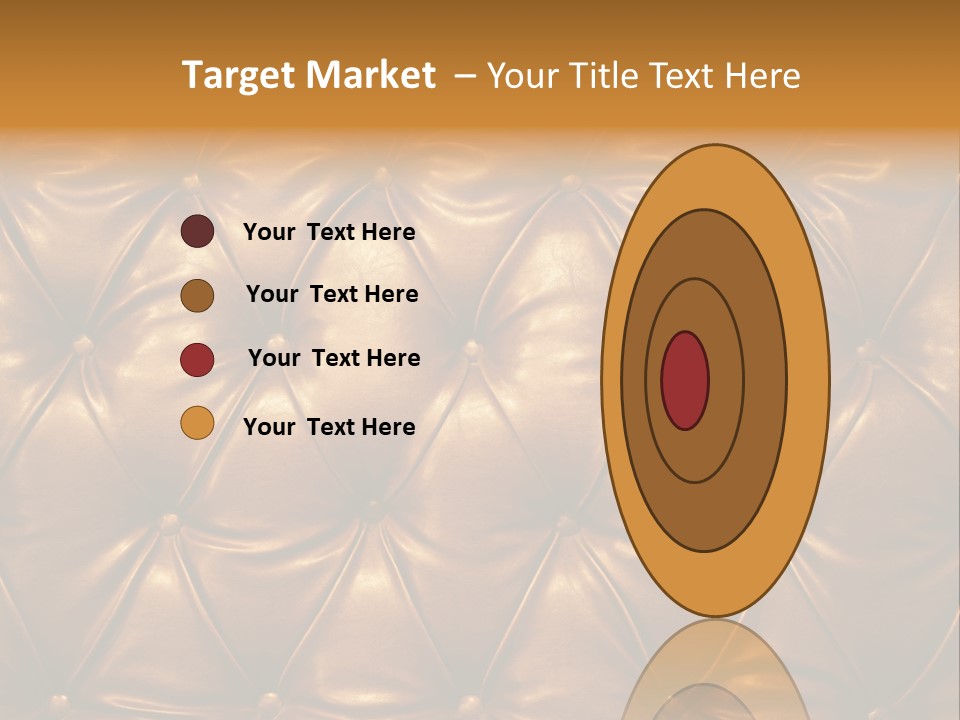Sepia Picture Of Genuine Leather Upholstery PowerPoint Template