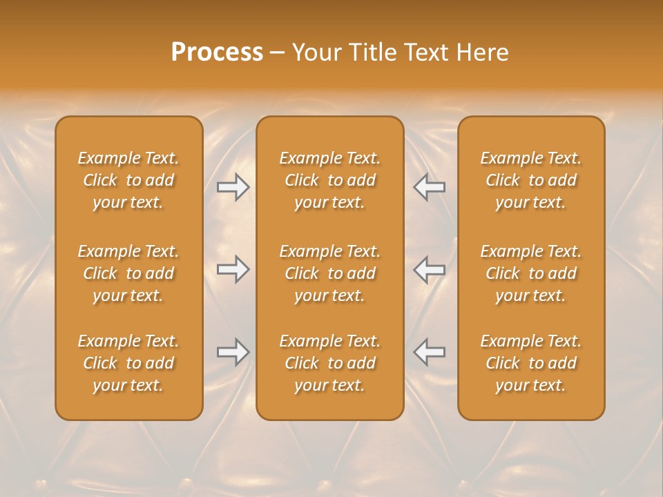 Sepia Picture Of Genuine Leather Upholstery PowerPoint Template