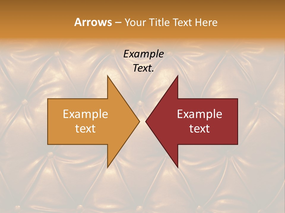 Sepia Picture Of Genuine Leather Upholstery PowerPoint Template