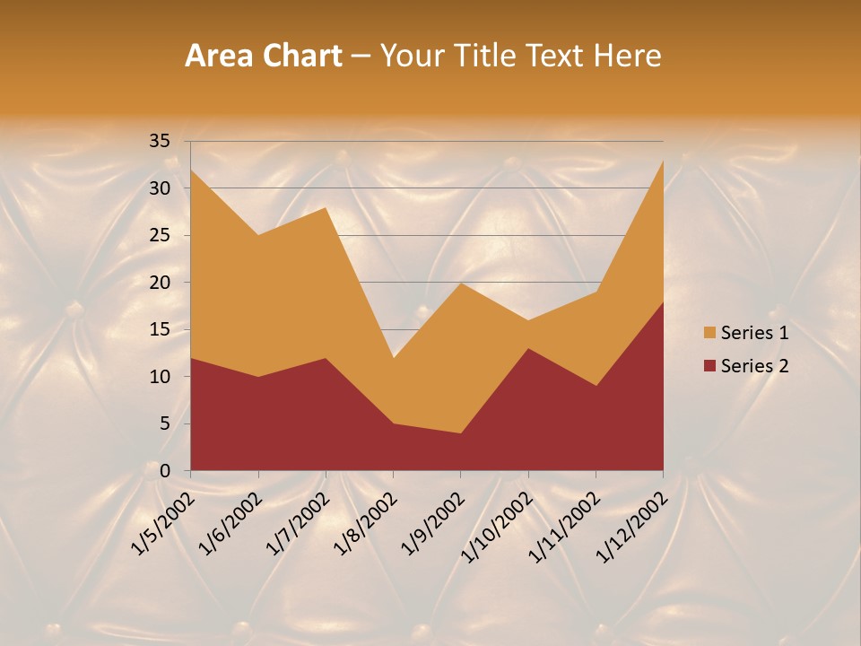 Sepia Picture Of Genuine Leather Upholstery PowerPoint Template