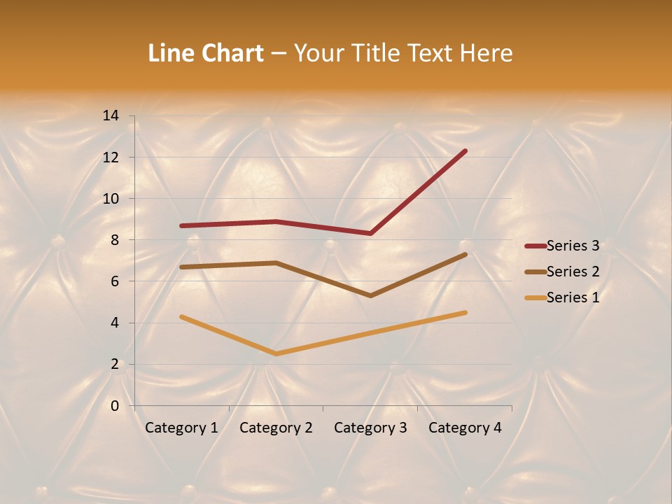 Sepia Picture Of Genuine Leather Upholstery PowerPoint Template