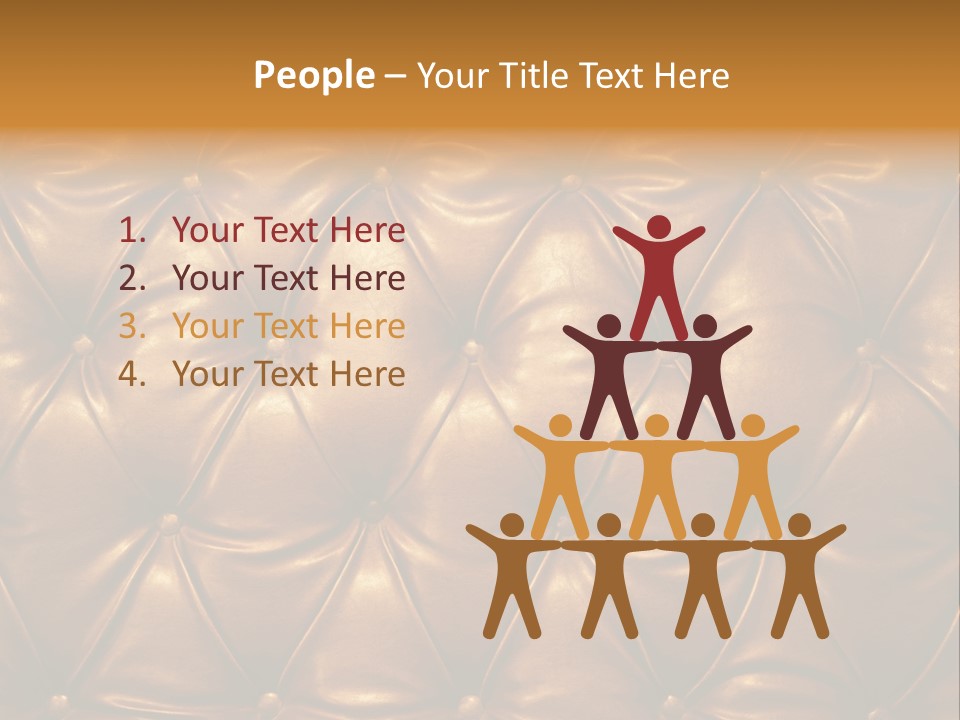 Sepia Picture Of Genuine Leather Upholstery PowerPoint Template