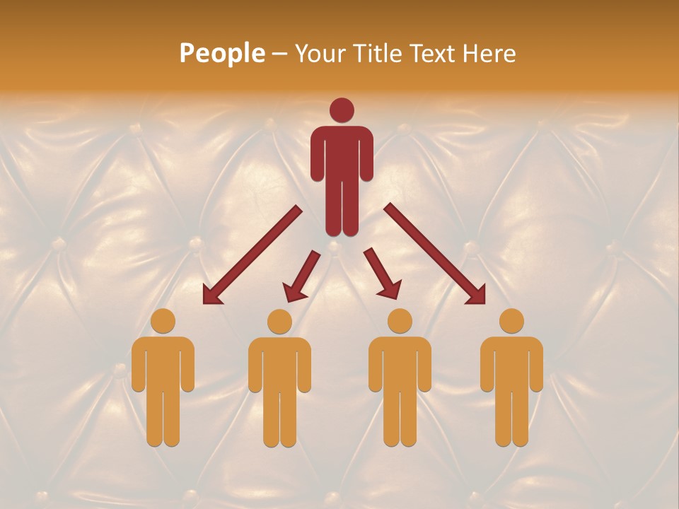 Sepia Picture Of Genuine Leather Upholstery PowerPoint Template