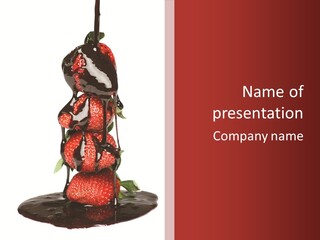 A Chocolate Covered Strawberry Powerpoint Presentation PowerPoint Template