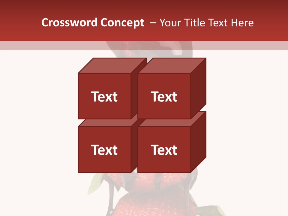 A Chocolate Covered Strawberry Powerpoint Presentation PowerPoint Template