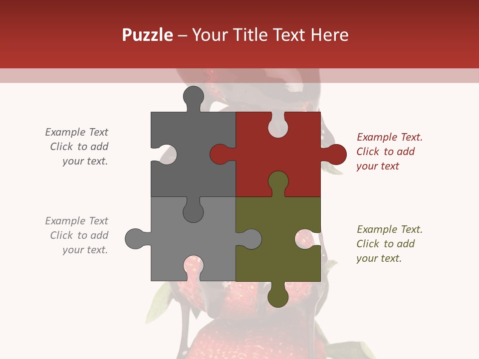 A Chocolate Covered Strawberry Powerpoint Presentation PowerPoint Template