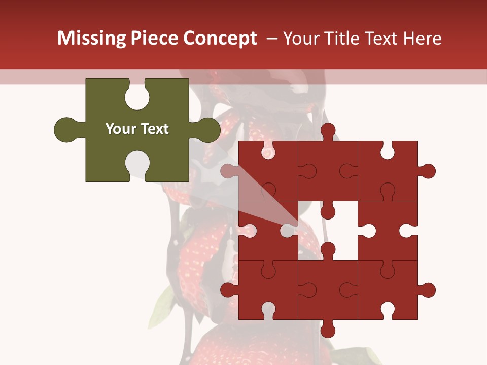 A Chocolate Covered Strawberry Powerpoint Presentation PowerPoint Template
