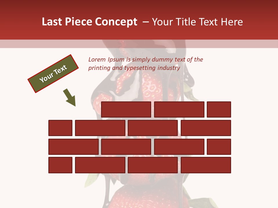 A Chocolate Covered Strawberry Powerpoint Presentation PowerPoint Template