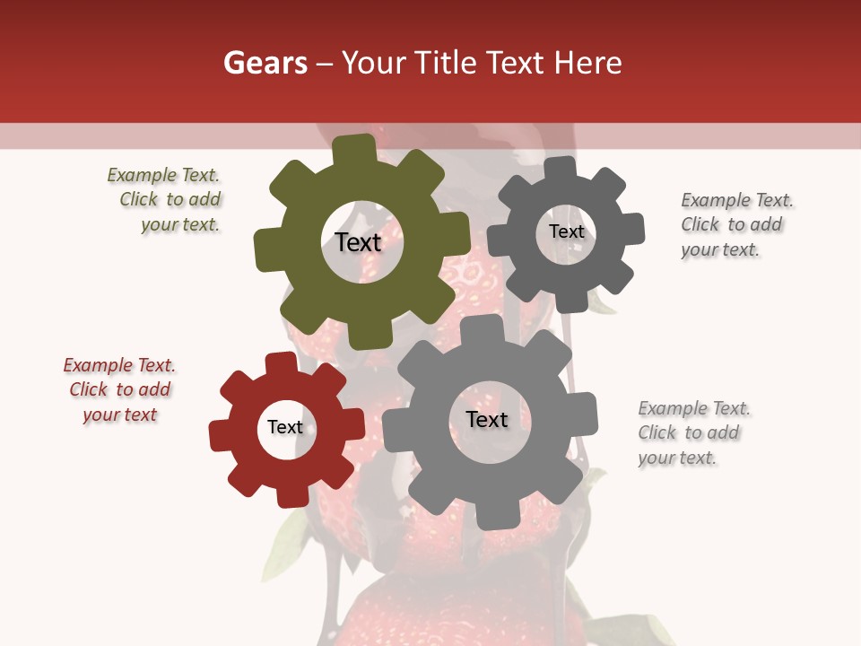 A Chocolate Covered Strawberry Powerpoint Presentation PowerPoint Template