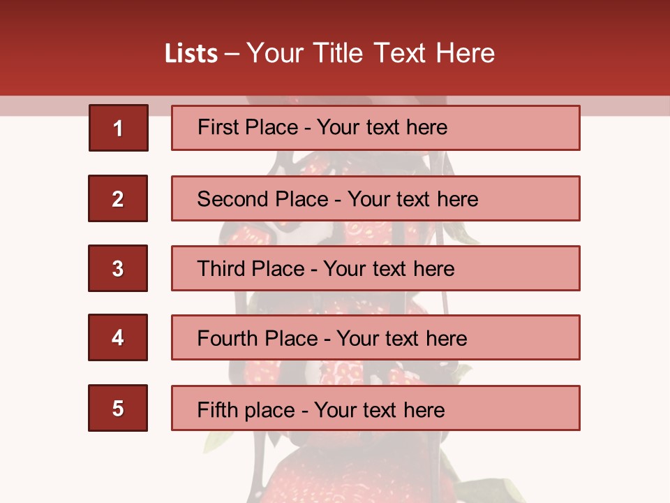 A Chocolate Covered Strawberry Powerpoint Presentation PowerPoint Template
