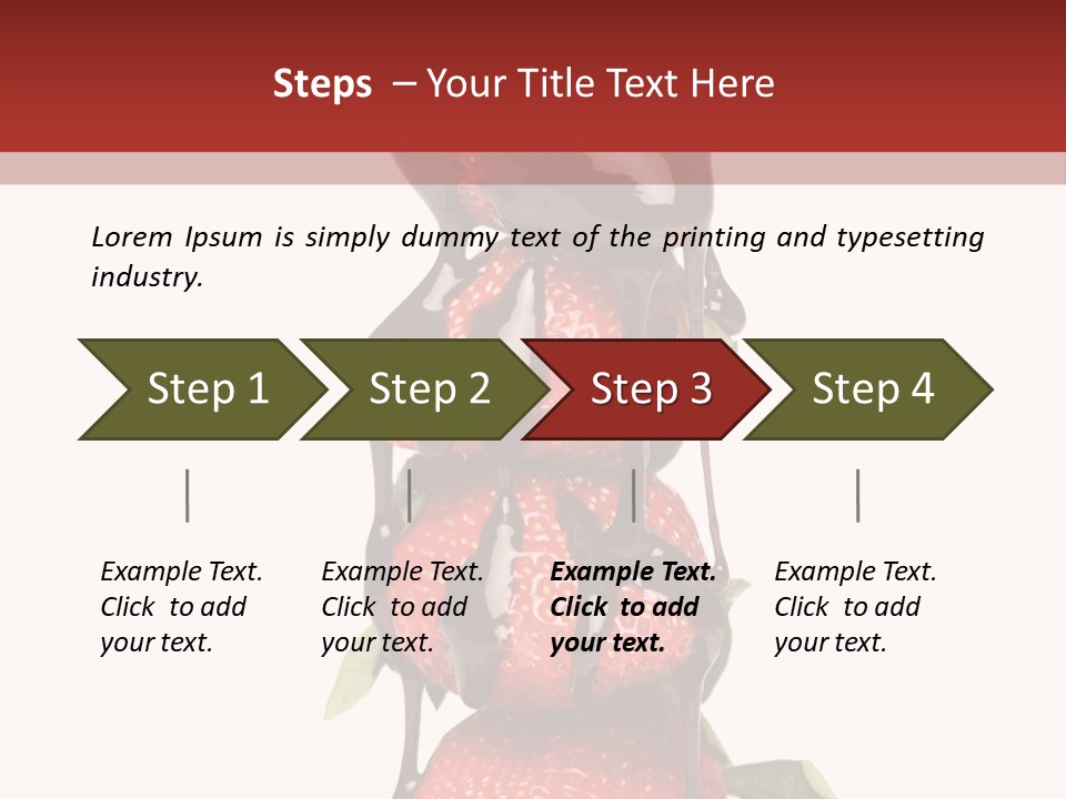 A Chocolate Covered Strawberry Powerpoint Presentation PowerPoint Template