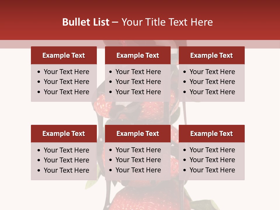 A Chocolate Covered Strawberry Powerpoint Presentation PowerPoint Template