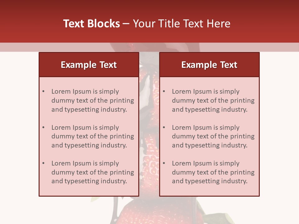 A Chocolate Covered Strawberry Powerpoint Presentation PowerPoint Template