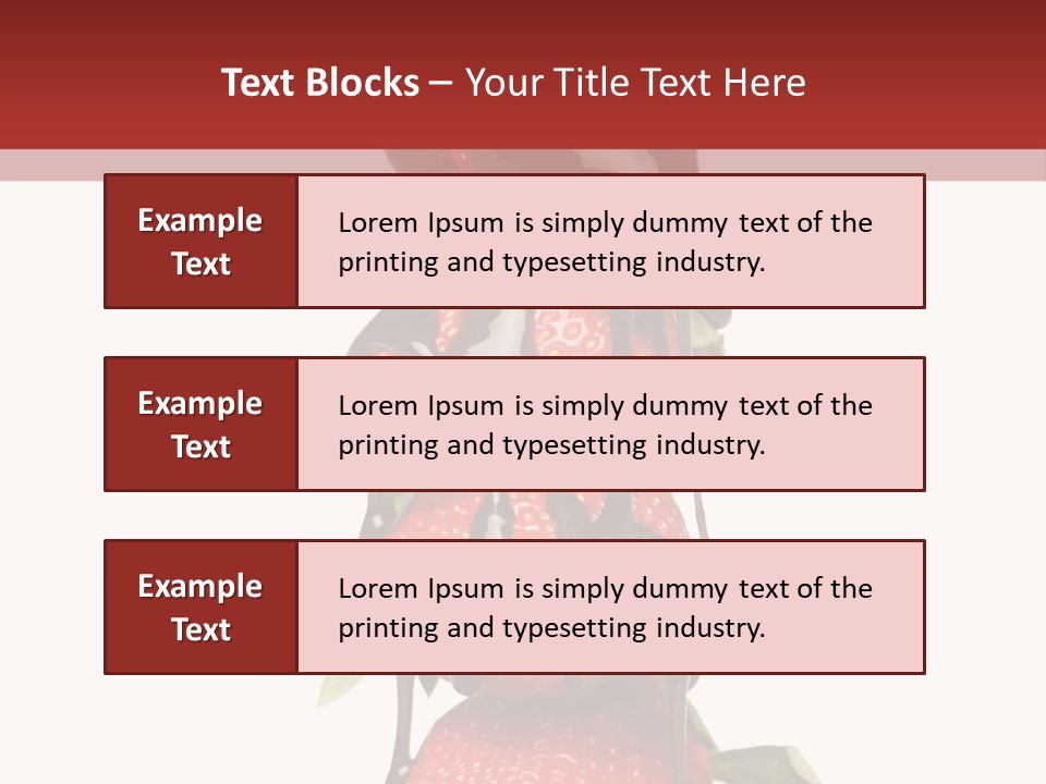 A Chocolate Covered Strawberry Powerpoint Presentation PowerPoint Template