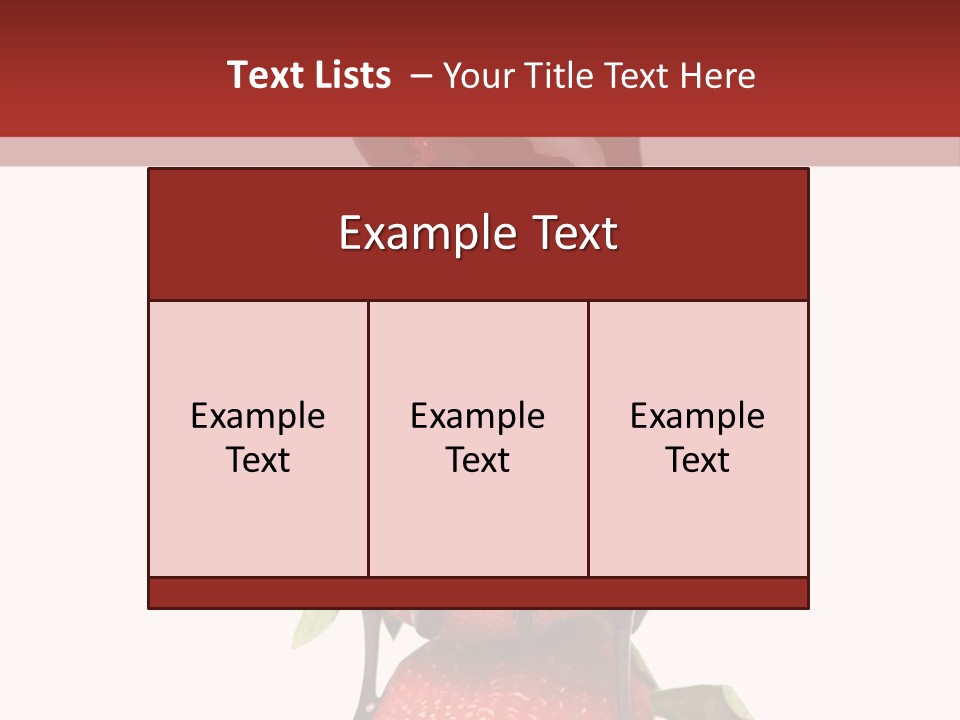 A Chocolate Covered Strawberry Powerpoint Presentation PowerPoint Template