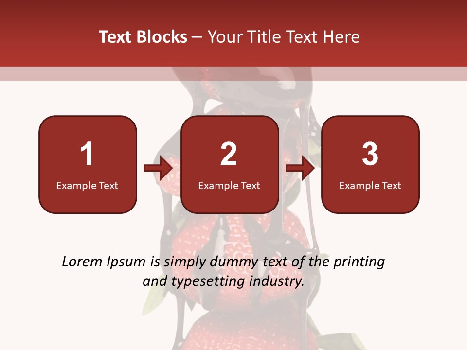 A Chocolate Covered Strawberry Powerpoint Presentation PowerPoint Template