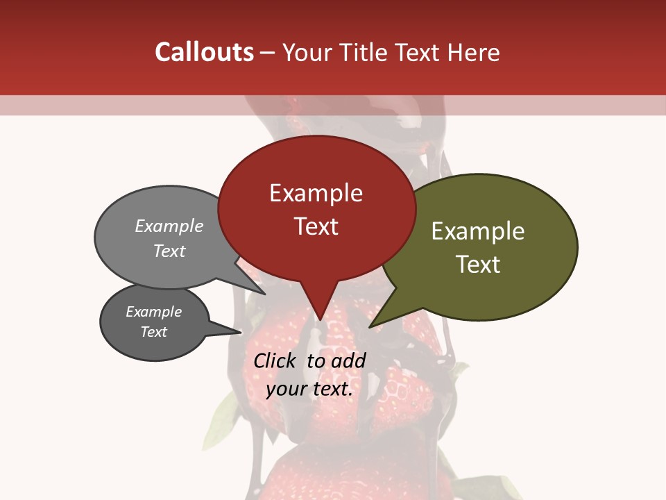 A Chocolate Covered Strawberry Powerpoint Presentation PowerPoint Template