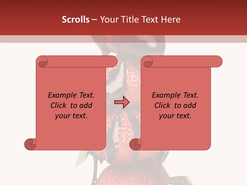 A Chocolate Covered Strawberry Powerpoint Presentation PowerPoint Template