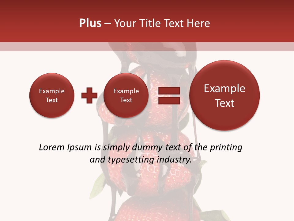 A Chocolate Covered Strawberry Powerpoint Presentation PowerPoint Template